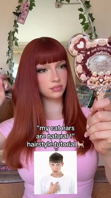 the easiest & quickest cat ear hairstyle :P !!!!!!!!!! 🤓🐈🐾 #cutehairstyles#ha