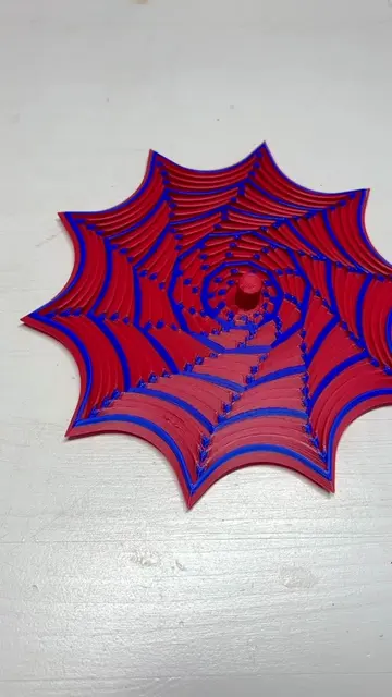 I Made a Spider-Man Web Fidget🕷️ Model from Makerworld  #fidget #fidgettoys #sp