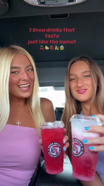 These 7 Brew drinks you have to try rn!!🍹 🍒Shirley Temple (cherry, pomegranate