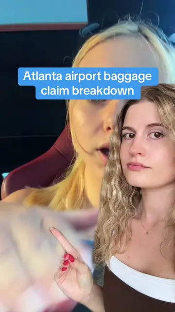 Atlanta airport baggage claim broken suitcase drama #travel #drama  @Savannah.Ca