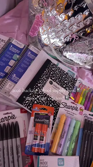 #backtoschool #supplyhaul #backtoschoolshopping #senioryearshopping #foryoupage 