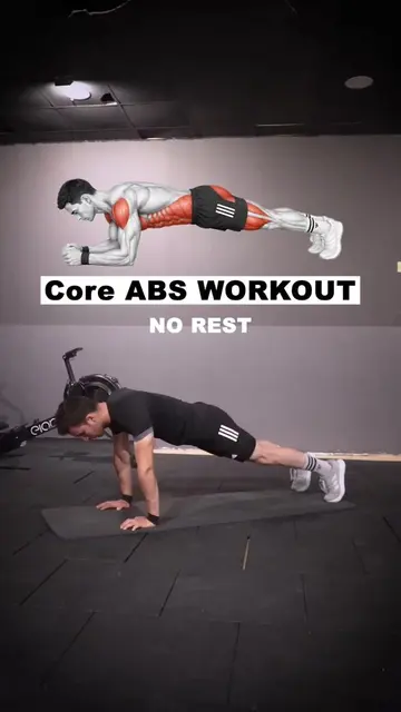 Core abs workout no equipment no rest ✅🔥 #coreworkouts #abs #absworkout #fitnes