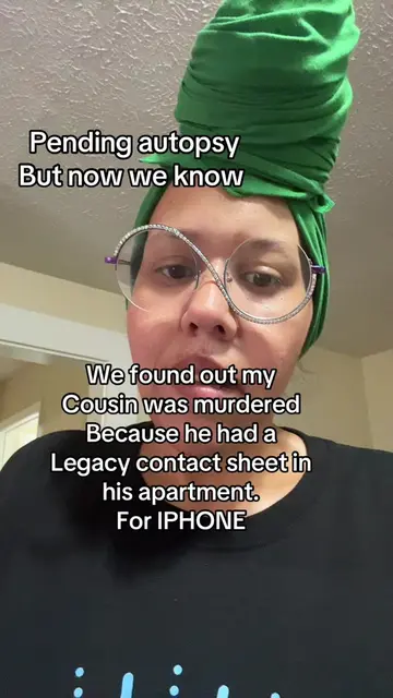 I cannot stress to y’all enough, how important it is to have legacy contact. She