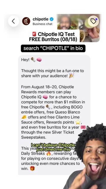 🌯🧠 Think you can pass the Chipotle IQ Test? 👀Find more deals on Pepper via bi