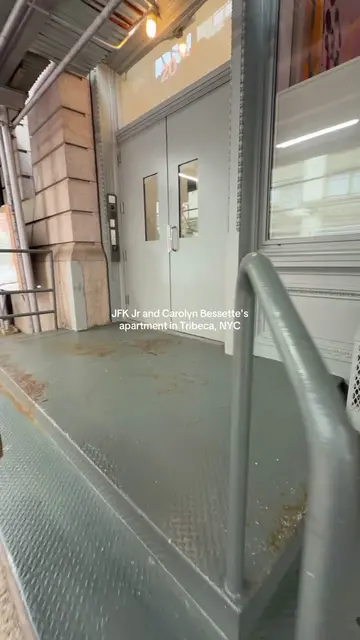 that green doorway to JFK Jr's Tribeca loft is said to be one of the most heavil