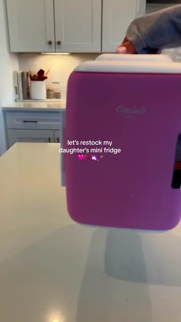 ✨ ASMR My Daughter’s Mini Fridge Restock 🩷🍇🫧 | Satisfying Refills & Pretty Or