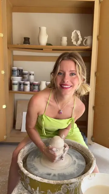 Before and after pottery