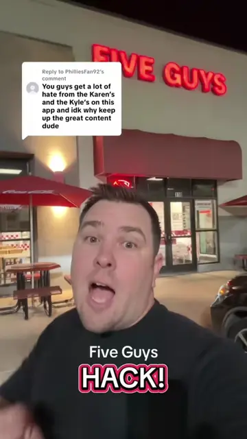 Hack at FIVE GUYS!!! 🔥🔥🔥 #fiveguys #hack #burgers #cheap #savemoney 