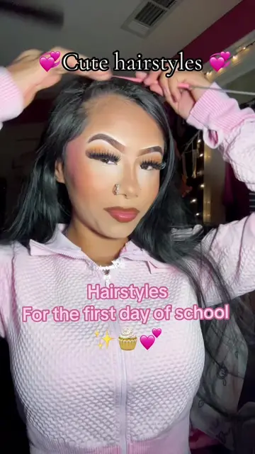 💕#firstdayofschool #cutehairstyles #viral