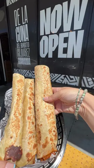 Authentic Juarez-style Burritos in Orange County! These long, skinny burritos ar