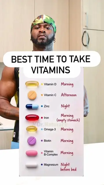 💊 Timing matters. Take your vitamins at the right time to get the most out of y