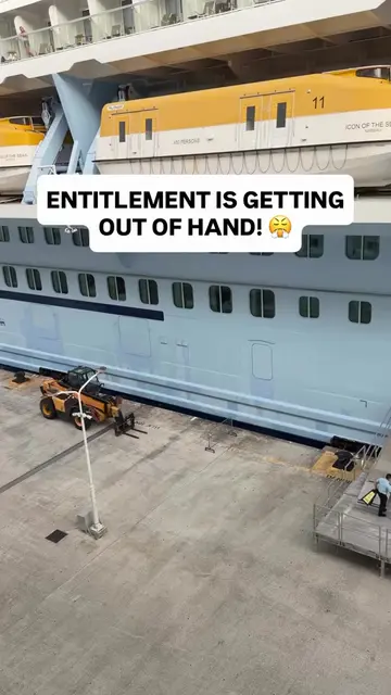 Imagine an ENTIRE cruise ship with thousands of people onboard waiting to leave 