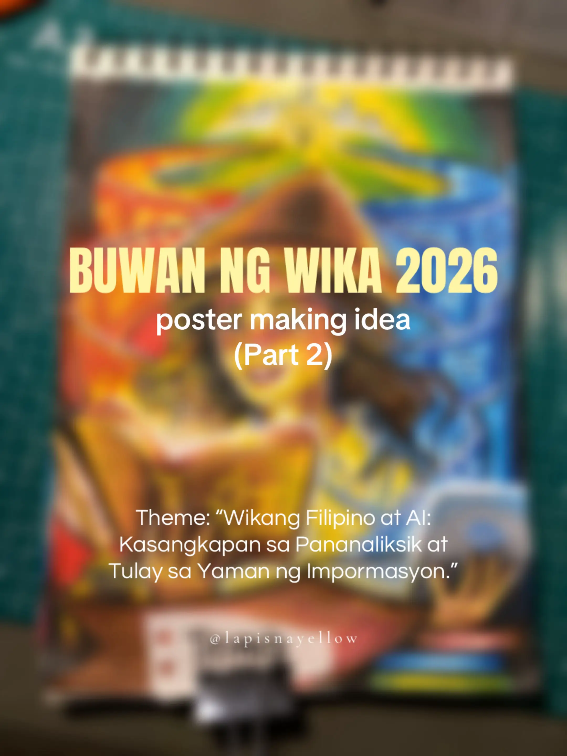 tapos na ba poster making nyo?? #postermaking #buwanngwika2026 #postermakingidea