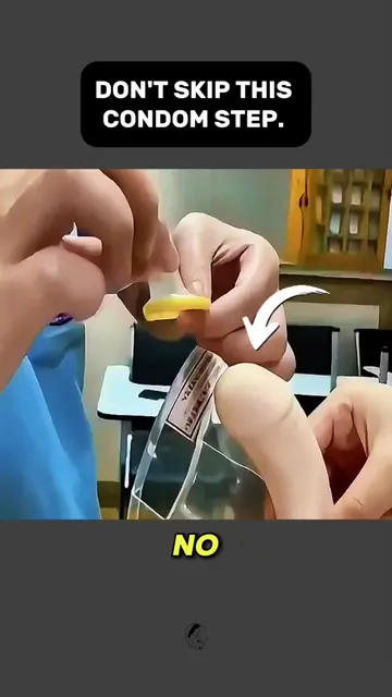 DON'T SKIP THIS CONDOM STEP! ⚠️ #educationalpurposesonly #LearnOnTikTok 
