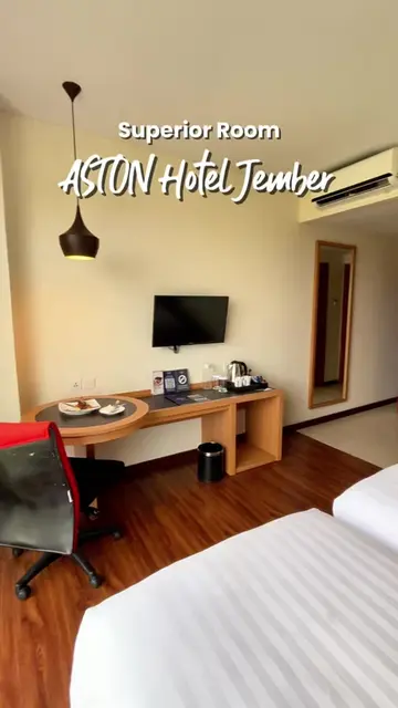 Superior Room Aston Hotel Jember. Hotel bintang 4 lokasinya di tengah kota bange