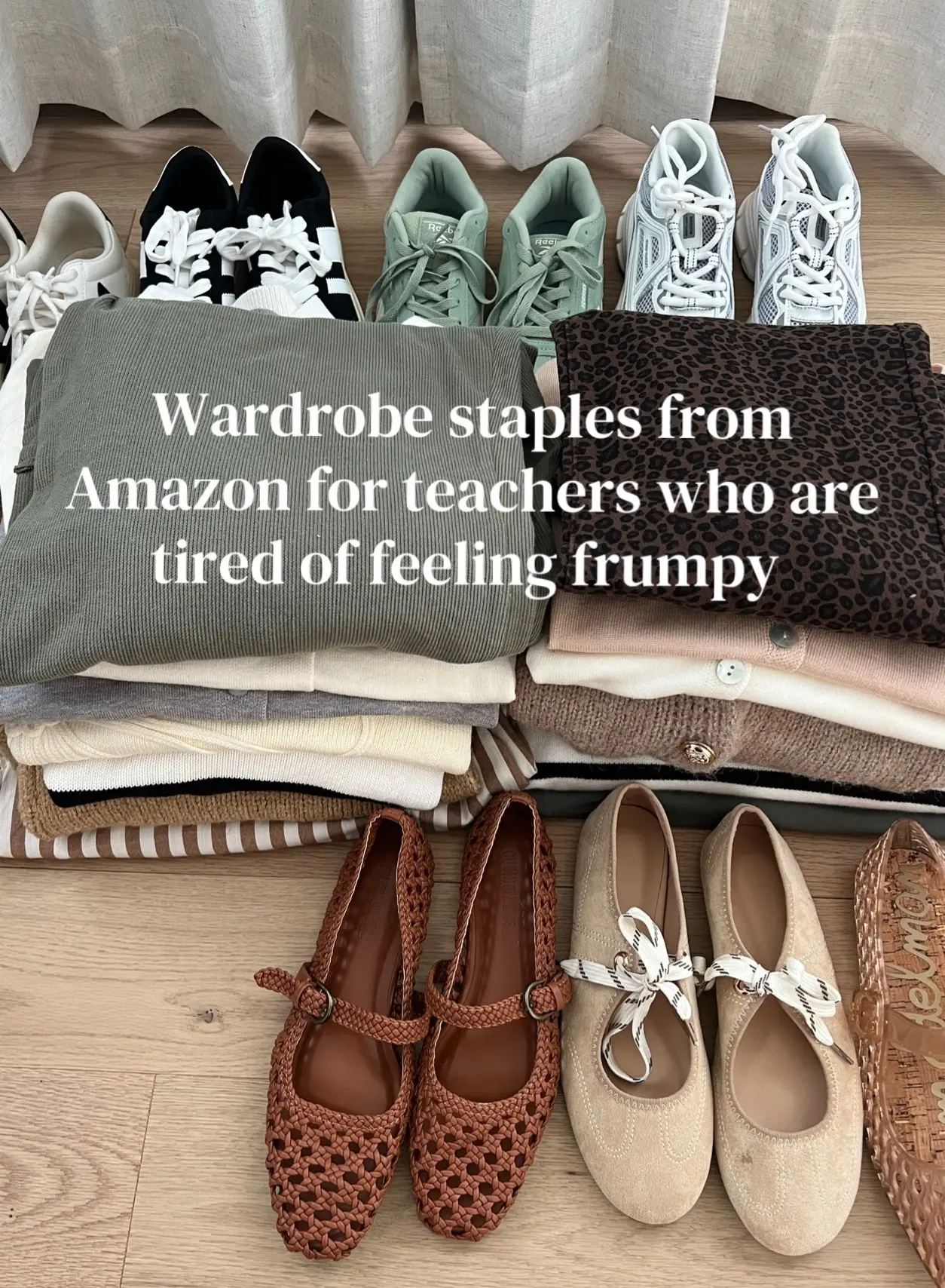 Teacher wardrobe basics for easy fall outfits🍎On my storfront under “teacher ou