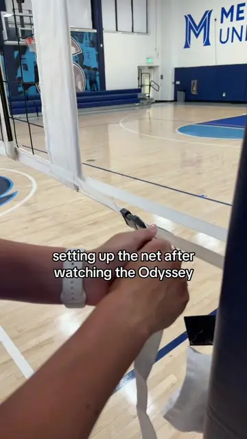 String the net #odyssey #odysseus #volleyball #theodyssey #studentathlete 