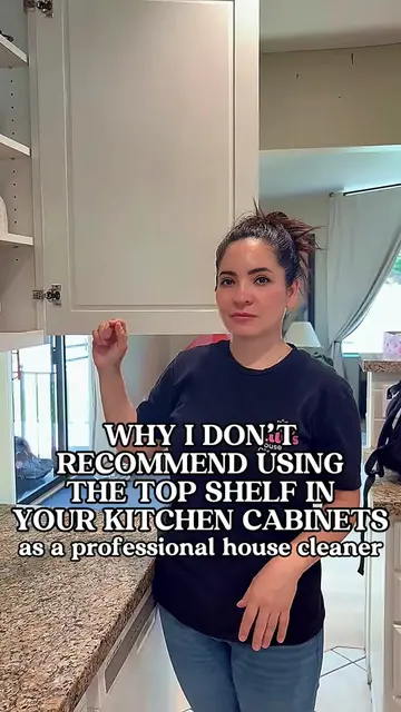 The top shelf of your kitchen cabinets? 👀 You might want to rethink what you’re