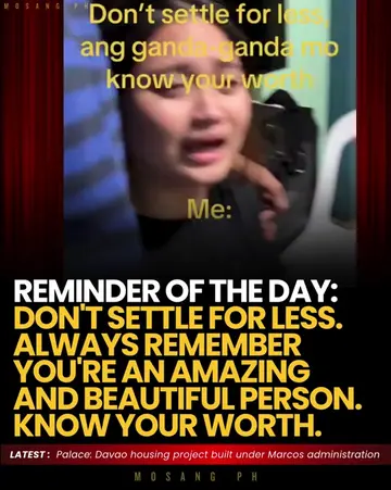 TAG MO NA YUNG TROPA MONG MAGALING MAG ADVICE!👇 “Don’t settle for less, you mus