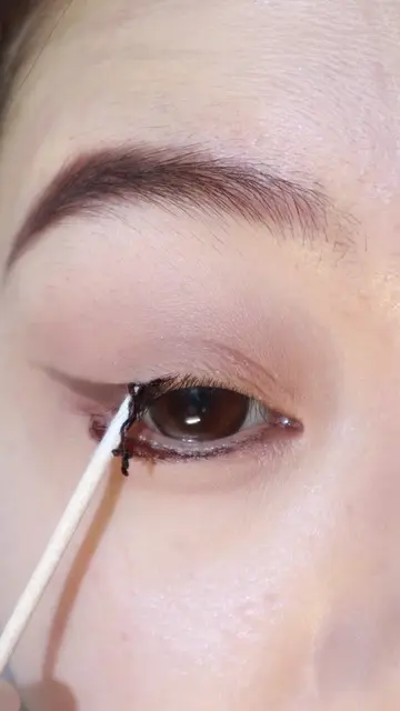 Peel-off LINER? Oh we're IN 😍  ID:390409462 #eyebrows #makeuptips #sheglameyebr