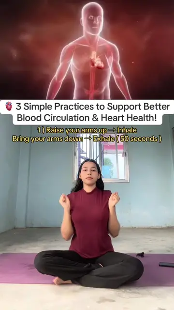 🫀 3 simple practices to support heart health and healthy blood circulation. Pra