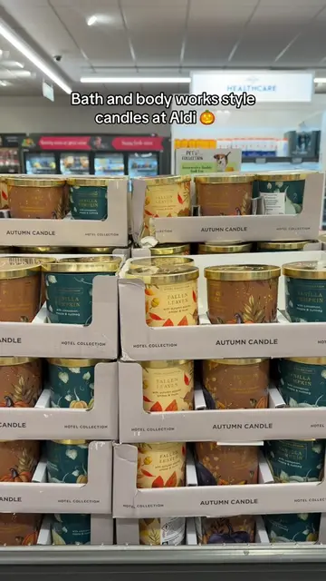 Bath and body works style candles at Aldi 🎃🤍 #newin #newfindsuk #trending #fyp