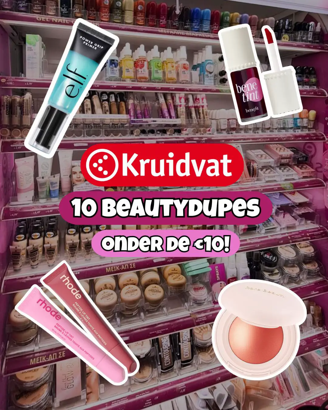 Beauty on a budget scoor je bij @Kruidvat_nl 💕 Deze make-up producten shop je v