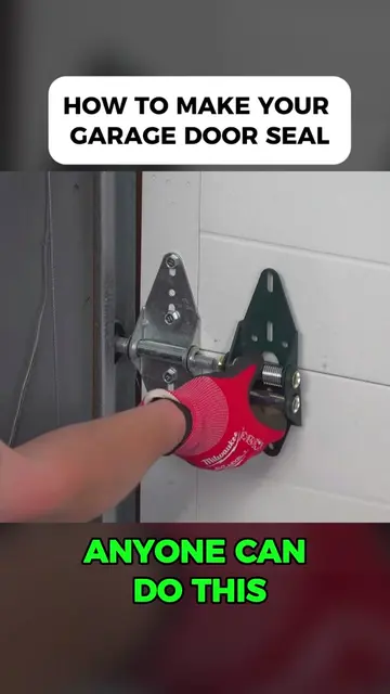How to Make Your Garage Door SEAL TIGHT as a Fridge. #GarageDoorRepair #DIYHomeR