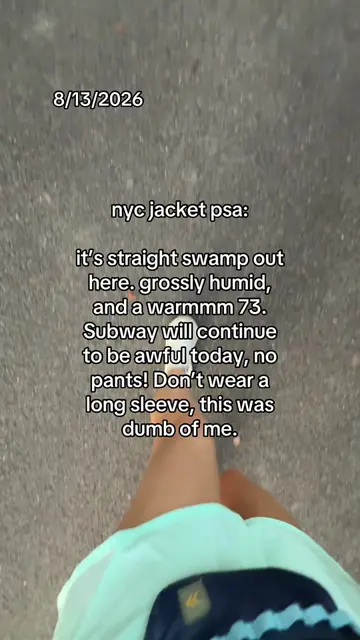 Really thought the rain last night would cool it off some, nopeee!  #nycjacketps