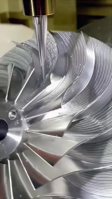 Impeller machining  #cnc #cncmachining #cncmilling #cncturning #cncturning #tech