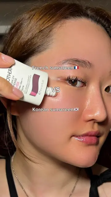 Korean or French sunscreen which do you prefer? #kbeauty #koreanskincare #skinca