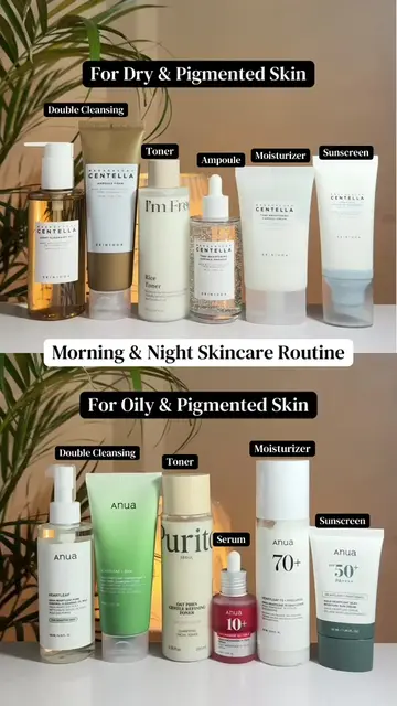 ✨ Your skin type, your perfect routine! ✨ Dry & pigmented or oily & pigmented — 