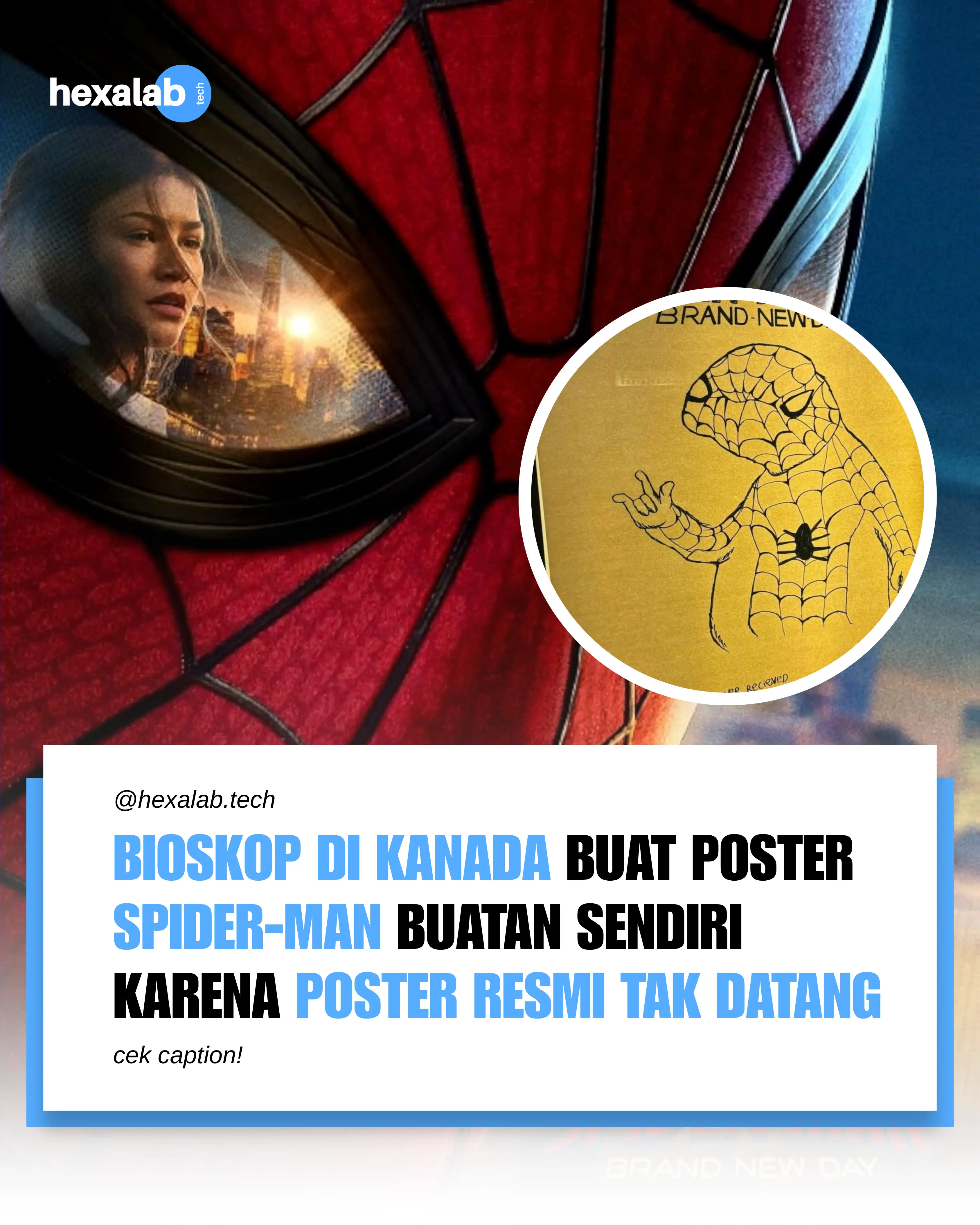Sebuah bioskop di Kanada terpaksa berimprovisasi setelah tidak menerima poster r