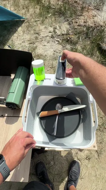 Your campsite deserves running water💧 🌍 campinglab.eu #campinglab #campingsink