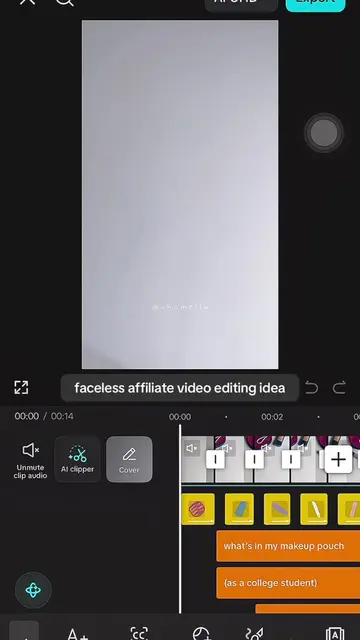 Replying to @jennyace ᡣ𐭩  sharing another simple editing idea for faceless affi