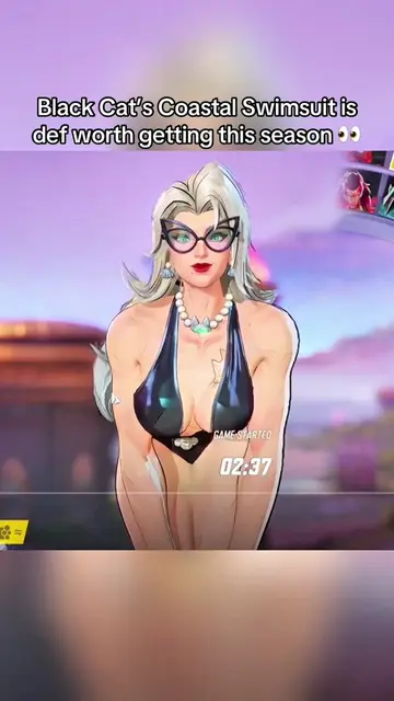 Here is gameplay of Black Cat’s Coastal Cat Swimsuit Costume and it’s definitely