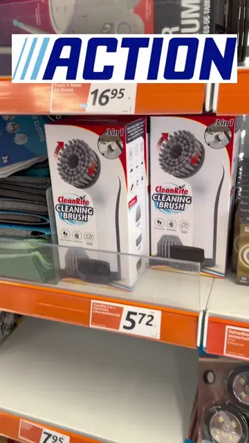 🧽✨ This 3-in-1 cleaning brush is a game changer! 😍 Different brush heads for t