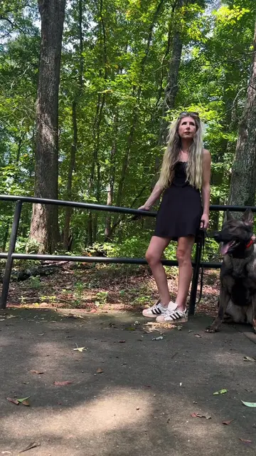 Protection dog, Banshee. Outside of her protection work, Banshee is a social and