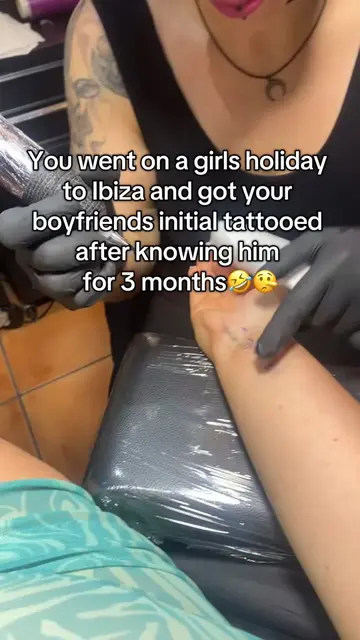 Good job 3 years later we’re still together 🤣🤣 #tattoo #girlsholiday #boyfrien