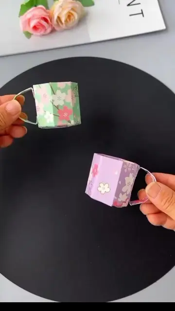 Easy Mini Paper Cup Craft! ☕ কিন্তু খবরদার চা ঢালবেন না! 😜 ​#PaperCraft #MiniPa