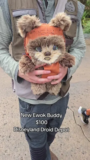 New Ewok buddy in Disneyland  #disneyland #disneyparks #ewok #starwars #d23 