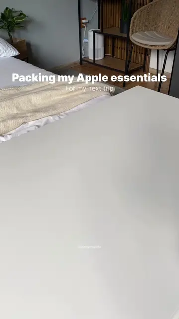 Pack with me for my next trip 🎒✈️ #apple #iphone #packing #asmr #travel 