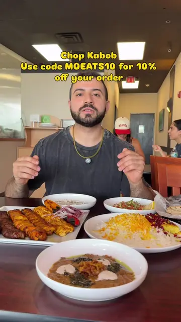 First time trying Chop Kabob Persian Restaurant 🔥 Use code MOEATS10 to get 10% 