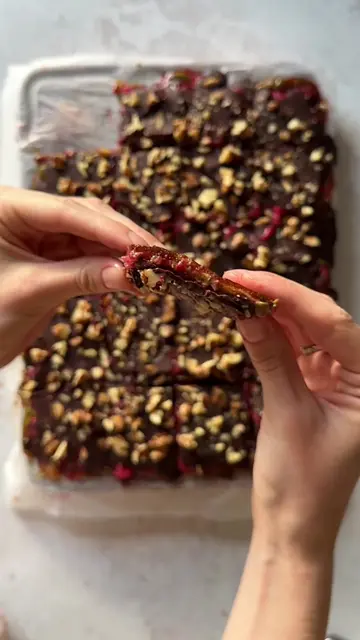DATE BARK WITH PISTACHIO BUTTER AND RASPBERRY JAM (recipe below) as so many of y