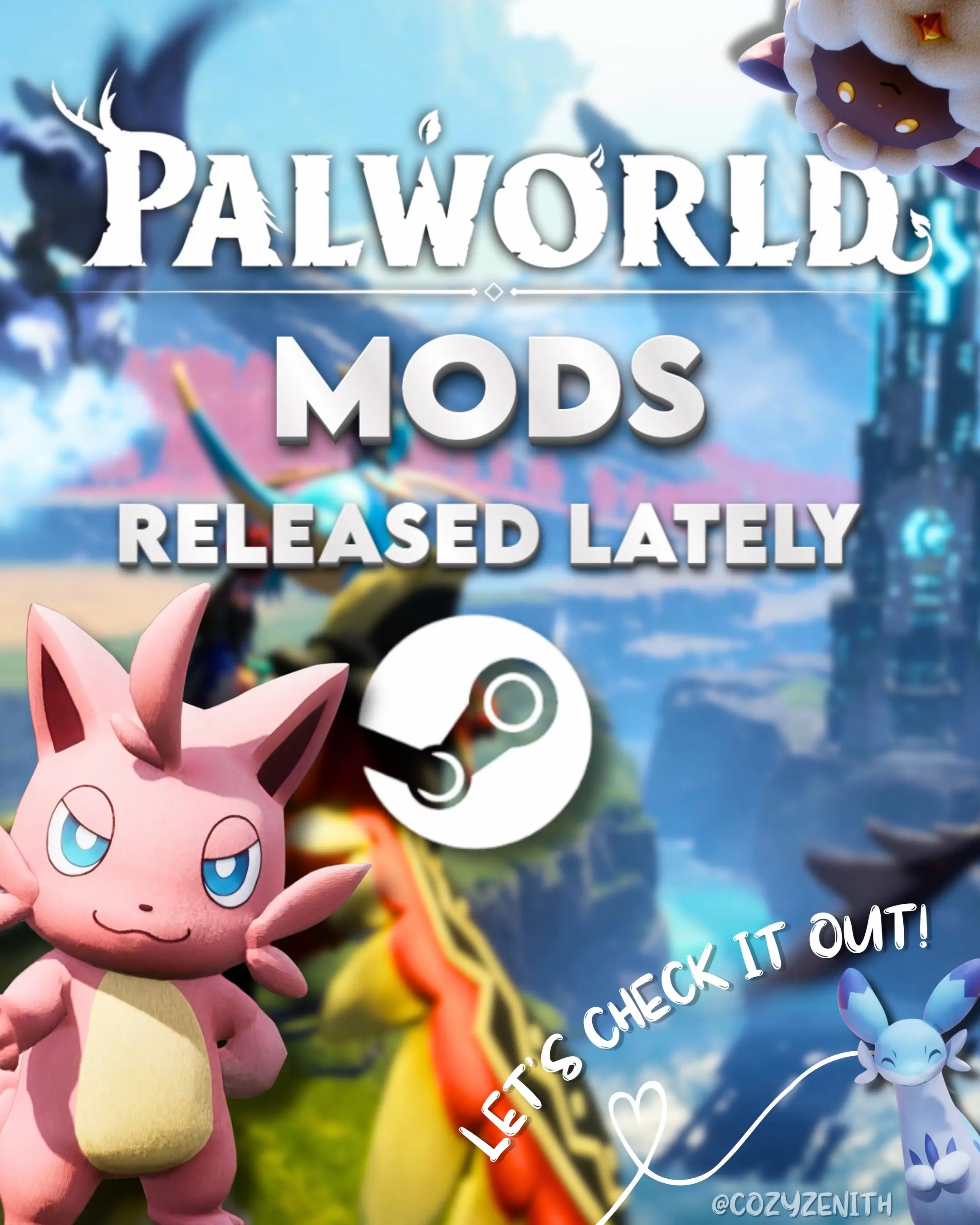 These Palworld mods add improved graphics and weather, new technology and cosmet