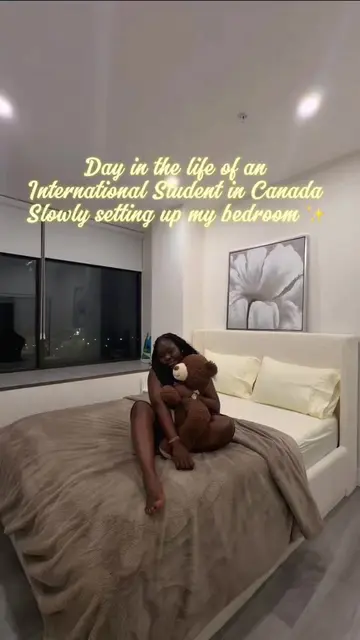 “slowly turning my bedroom into my favorite place 🥹🤎✨. Did I choose the right 