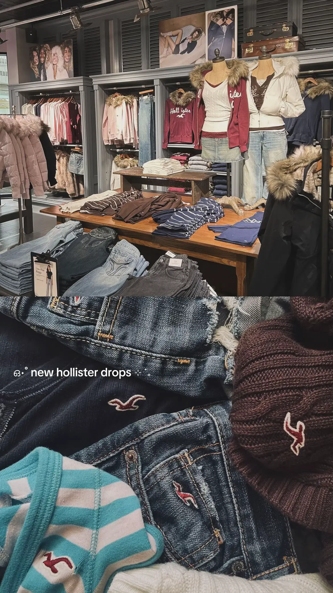 ⋆˚꩜｡ּ   some new @hollister drops ♡ // #hollister #fall #2000s #girlblogger ##fy