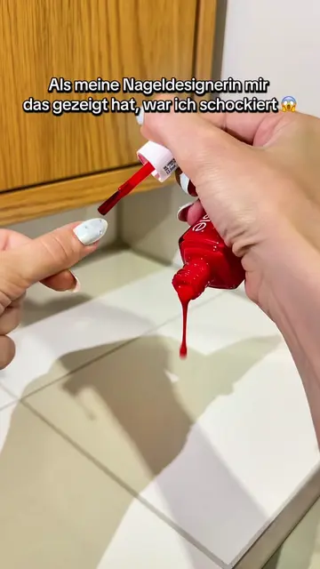 Als meine Nageldesignerin mir diesen Trick gezeigt hat, war ich wirklich schocki
