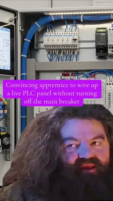 Convincing your apprentice to wire up a live PLC panel without turning off the m