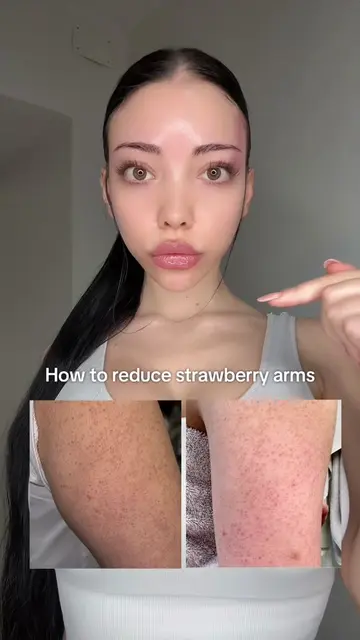Try this to improve the look of strawberry arms 🍓                              
